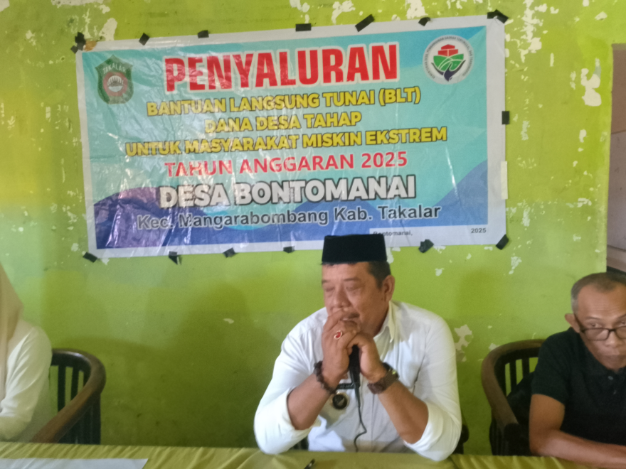 PENYALURAN BLT DD BULAN JULI - SEPTEMBER 2025 DI KANTOR DESA BONTOMANAI